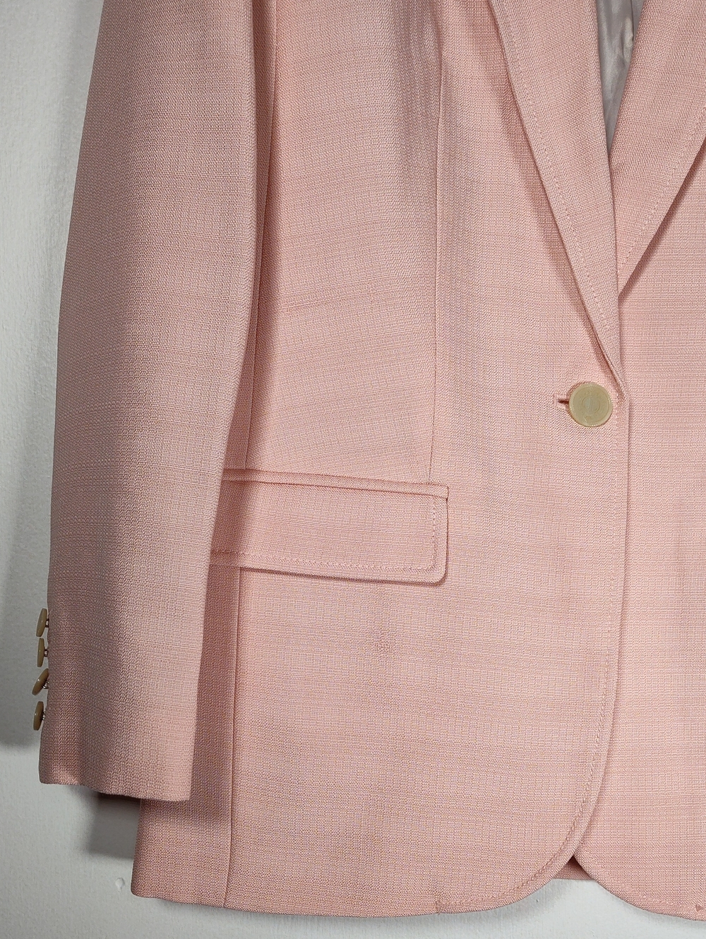 NEW J. Crew Arden Blazer in Luster Canvas Peach Petal Pink 12 - Picture 5 of 14